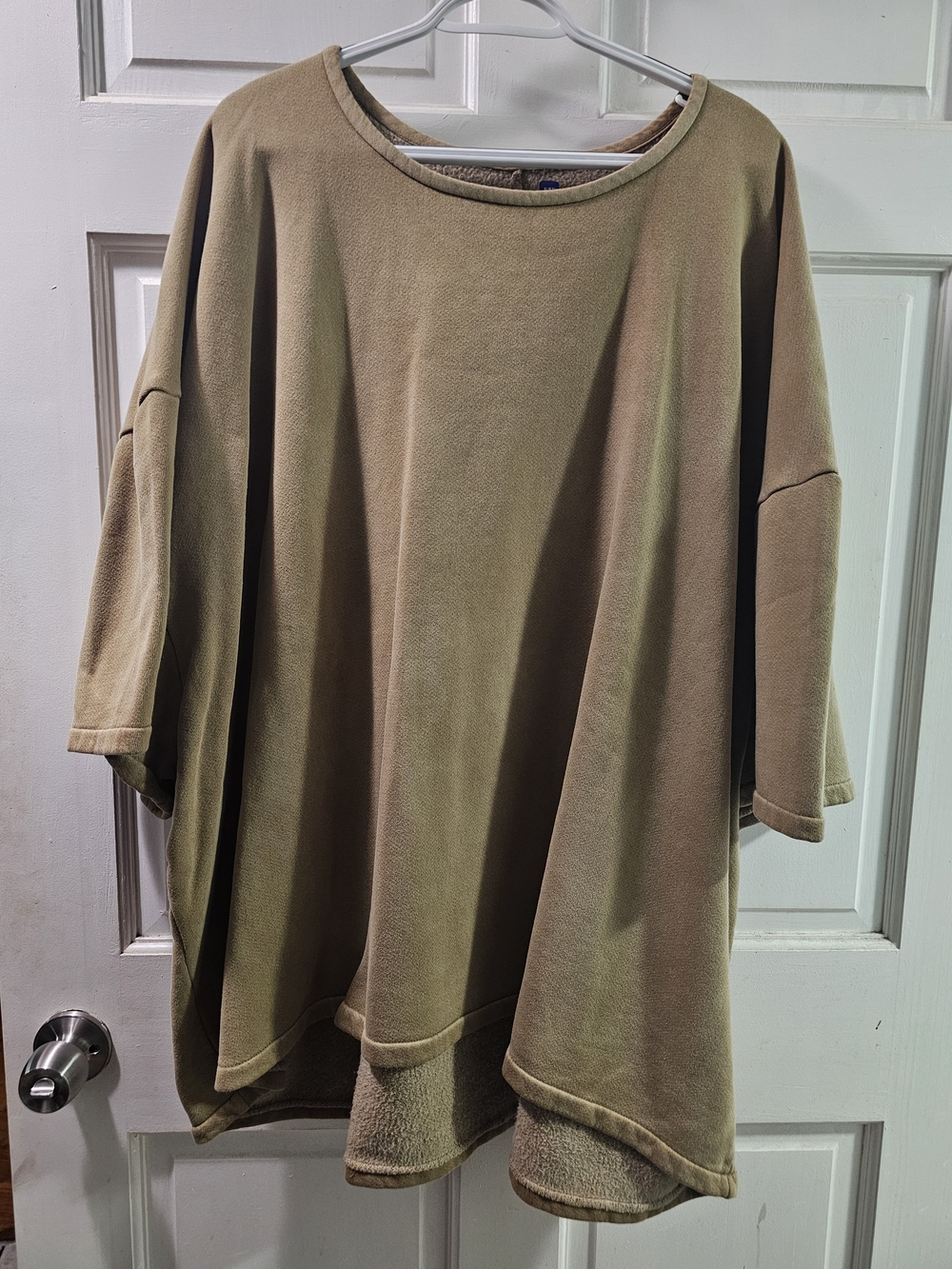 yeezy gap engineered by balenciaga fleece yoke tee In Bronze